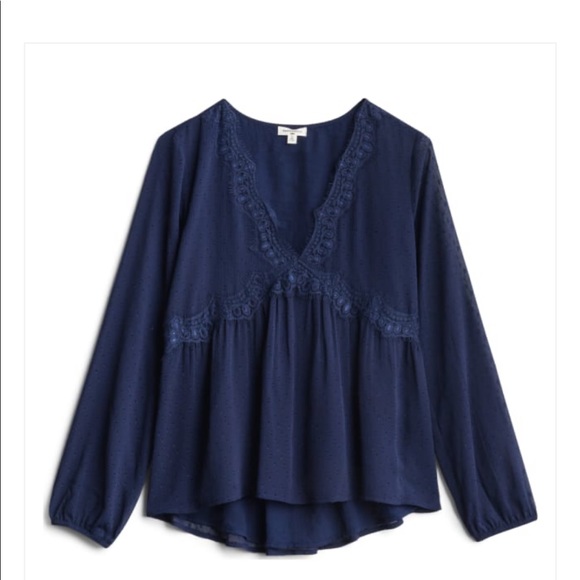 Mason & Belle Cheree Lace Detail Top - Picture 1 of 4